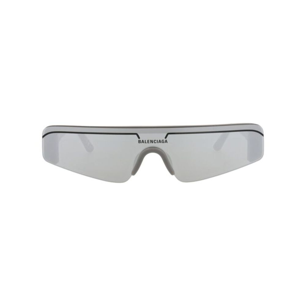 Balenciaga Shield-Frame Recycled Acetate Sunglasses Grey Unisex-Adult